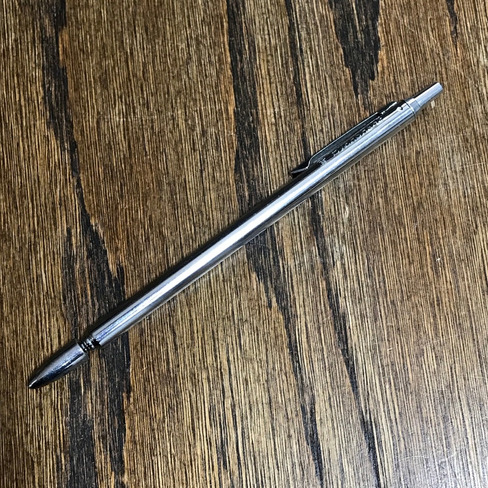 Vintage Eversharp Telescoping Pointer Wand Chrome Pen Size Extendable 22" Japan